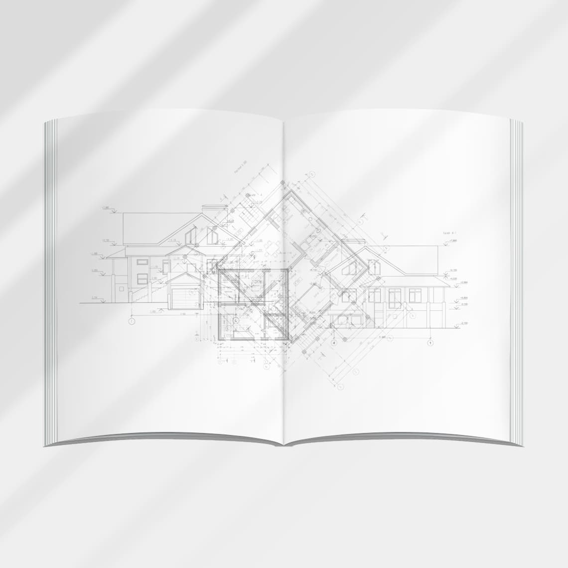 반접제본 — 접힌 쪽을 묶는다